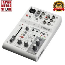 YAMAHA AG03MK2 W White 3ch Live Streaming Mixer USB Audio Interface NEW with BOX