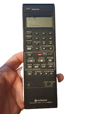 VTG HITACHI TRANSMITTER VCR DIGITAL REMOTE CONTROL REPLACEMENT VT-RM498EM +BLACK