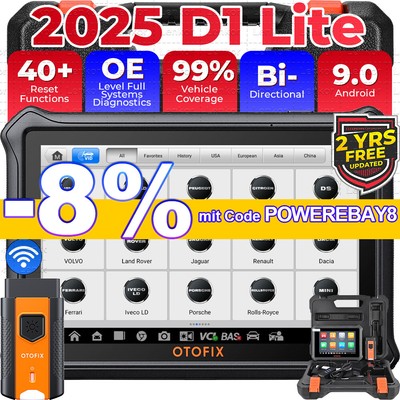 2025 OTOFIX D1 Lite Profi KFZ OBD2 Diagnosegerät Scanner Tool ALLE System DHL DE