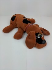 Vintage 1985 Pound Puppy Tonka Large Red Black 18 Stuffed Plush Dog Floppy Ears