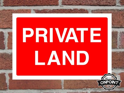 Privatgrundstück Alu-Verbundschild 4 Größen & 7 Farbvariationen verfügbar.