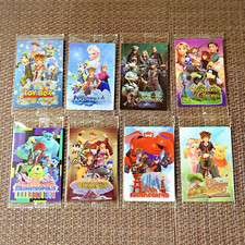 Kingdom Hearts Metallic Plastic Cards Set of 8 Japan Exclusive Unopened