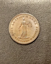 UPPER CANADA (1828) LESSLIE & SONS ~ HALFPENNY UC-2A5 ~ A BEAUTIFUL HIGH GRADE