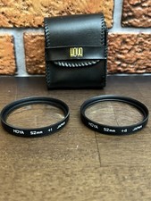 Vintage Hoya 52mm Camera Lens Filters 1 and 4 with Case Made in Japan