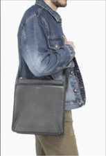 Rare Matt And Nat Vegan Nolan Crossbody Laptop Bag In Pewter