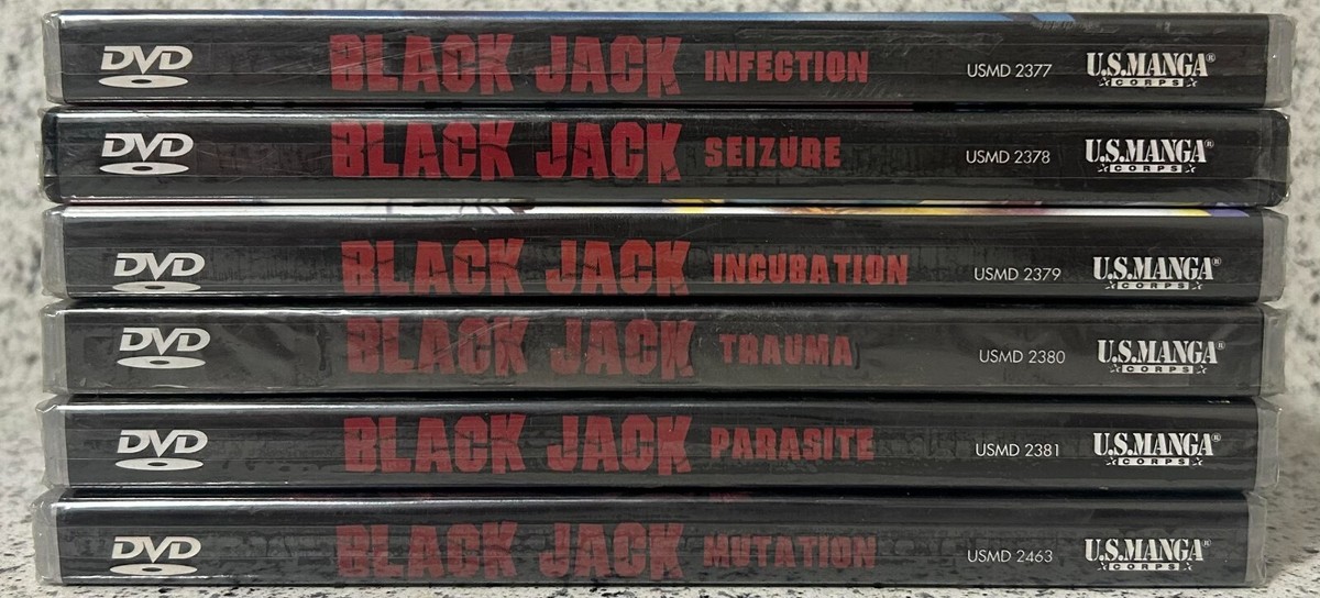 ブラックジャック　dvd1-6 Lot of 6 Black Jack DVDs Vol 1, 2, 3, 4, 5, & 6 Brand New