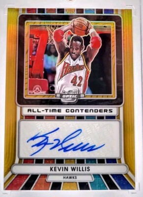 2022-23 Panini Contenders Optic Kevin Willis Auto Gold All-Time Contender *5/10*