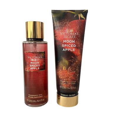 Victoria's Secret Moon Spiced Apple Fragrance Mist & Body Lotion Set