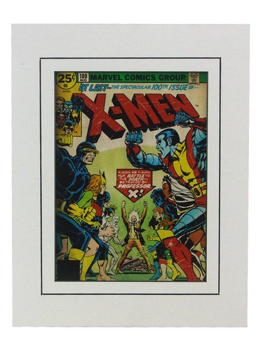 X-Men #100 Cover Art Print Matted Dave Cockrum Marvel Comics Colossus Cyclops