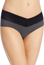 Warner's Women's 243459 No Pinching Lace Hipster Panty Underwear Black Size L