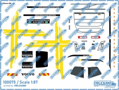 TRUCKMO Decals Volvo FH Globetrotter XL Performance Design schwarz 100075