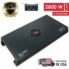 New Gravity 2 Channels 2800W Amp Class A/B Car Audio Stereo Amplifier | GR1400.2
