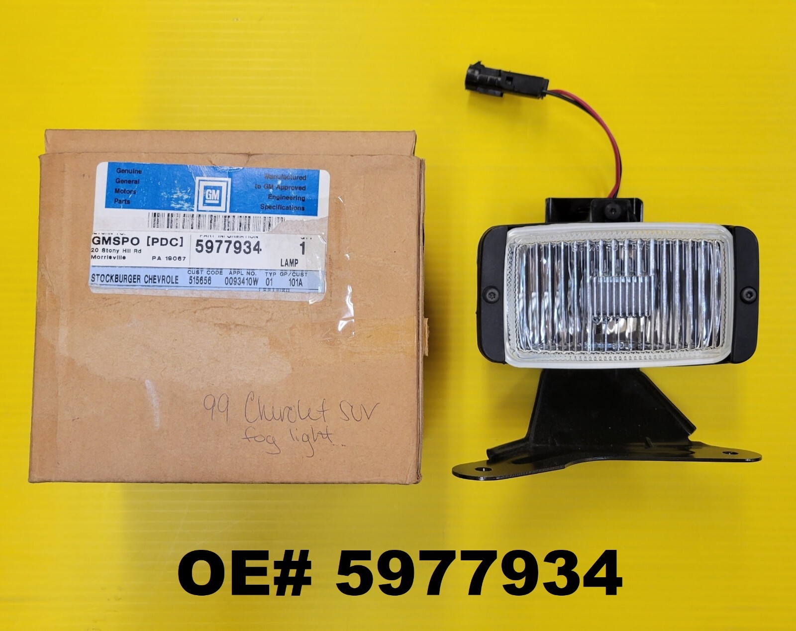 NEW OEM GM OE# 5977934 Front Fog Light Lamp Assembly | eBay