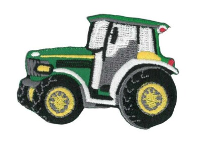 Bügelbild Applikation Aufnäher Patch Traktor Trecker grün 7,0 x 5,0 cm #KL-066