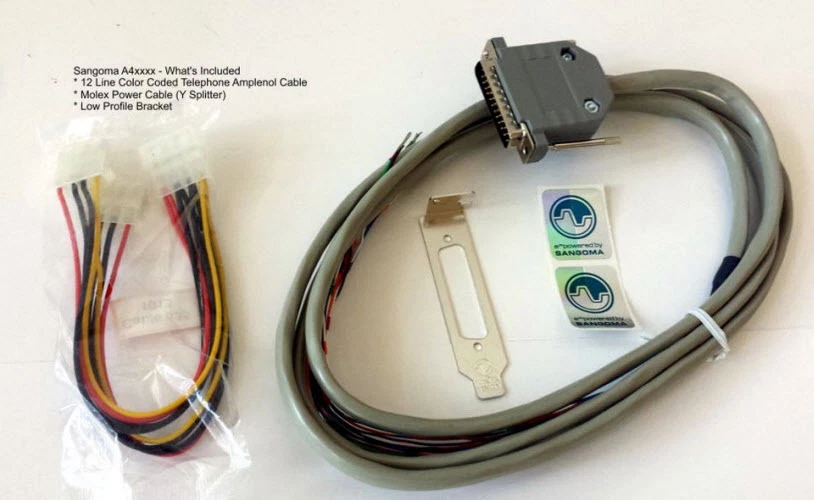 Tarjeta analógica Sangoma A40500E 10 FXS - PCIe Foto 3 de 4