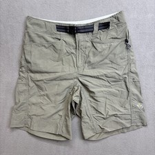 Mountain Hardwear Shorts Mens Belted Green Size Medium hiking outdoor 30 x 9.5