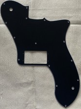 Custom For Fender US 72 Telecaster Deluxe Re-Issue Guitar Pickguard 3-Ply Black