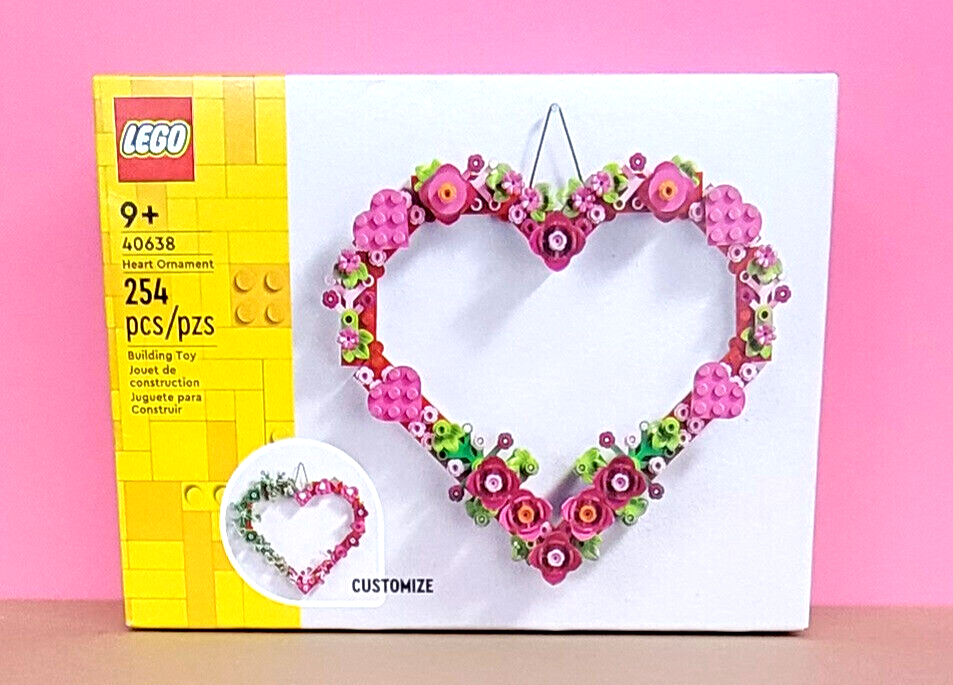 Lego 40638 Heart Ornament Plus Own Design LEGO Spring Flower and