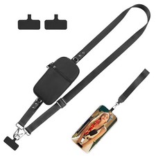 Clip and Go Strap for Phone with Wallet Crossbody, Upgraded New Phone Strap w...