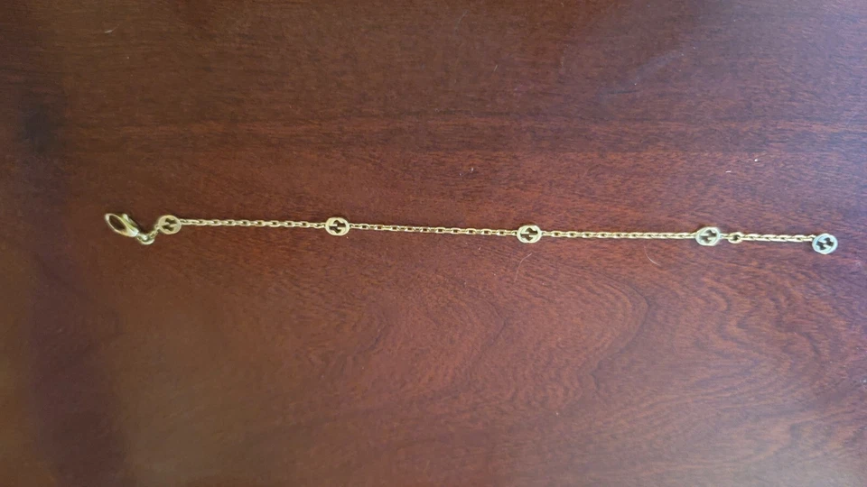 Gucci GG работает браслет 18K золото. Ювелирные изделия. Подлинный Gucci - Изображение 3 из 4