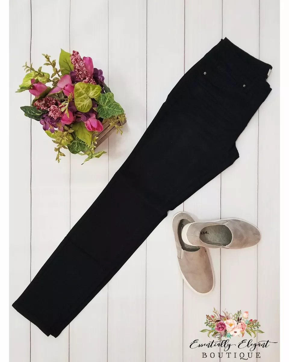 YMI Royalty For Me Women s Basic Mid Rise Jeans Black eBay