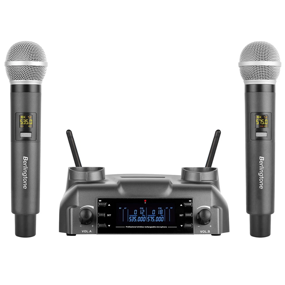 Berlingtone BR-60UM Wireless Microphone System Dual Wireless Mics, rechargeable - Image 3 of 4