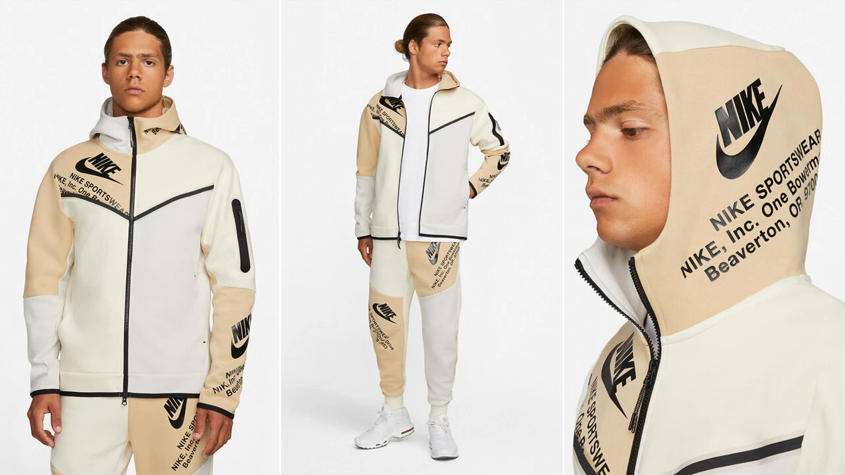 Nike sportswear clearance fleece graphic tracksuit