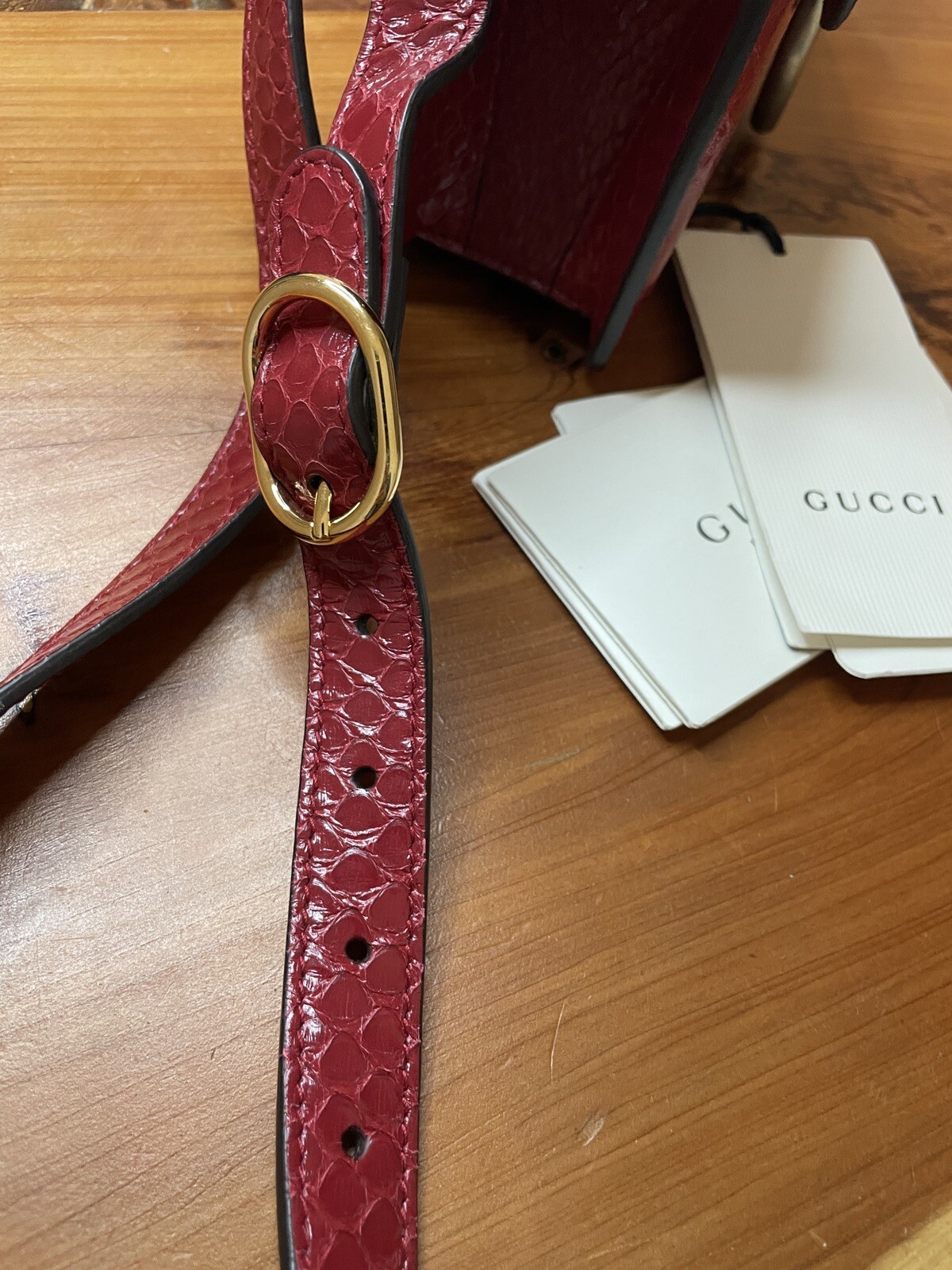 Gucci GG Ring Python Leather Bag - image 7