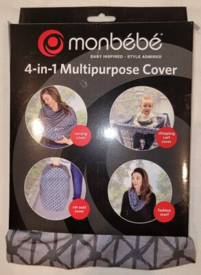Monbebe 4 in 1 Multipurpose Cover Nursing Cover Shopping Cart Car Seat Scarf