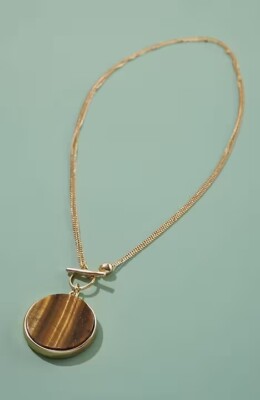 J.Jill ~ NEW Gorgeous Open Roads 2-In-1 Semiprecious Pendant ~ NWT(2V1)