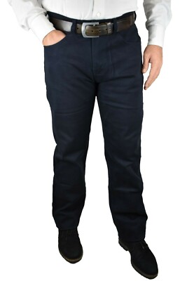 Jeans Herren Elastisch Übergröße Winter Hohe Taille Blau 58 60 62