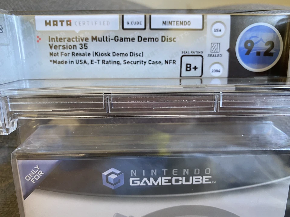 2006 Nintendo Gamecube Interactive Multi-Game Demo Disc v 35 WATA 9.2 Sealed B+ - Image 2 of 4