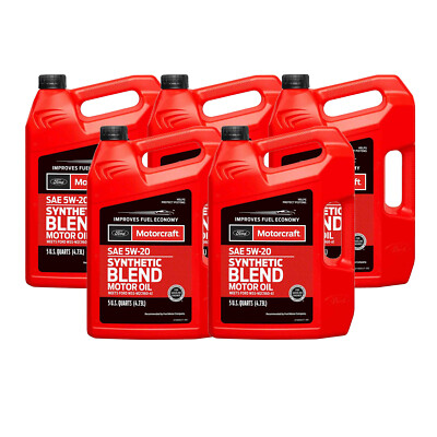 Motorcraft OEM Premium Synthetic Blend Motor Oil SAE 5W-20 - 25 Quart