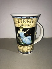 ZODIACO-SEGNI ZODIACALI-BILANCIA-BICCHIERE DECORATIVO E DA COLLEZIONE-LIBRA