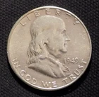 1949 S Franklin Silver Half Dollar AU Details