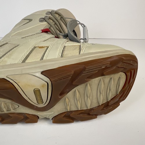 Burton Moto Womens Snowboard Boots Size 6 Beige Red Accents Good Used Condition - Picture 16 of 16