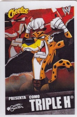Triple H 2009 Topps WWE Slam Attax Evolution Cheetos Mexico Card Mini Sabritas