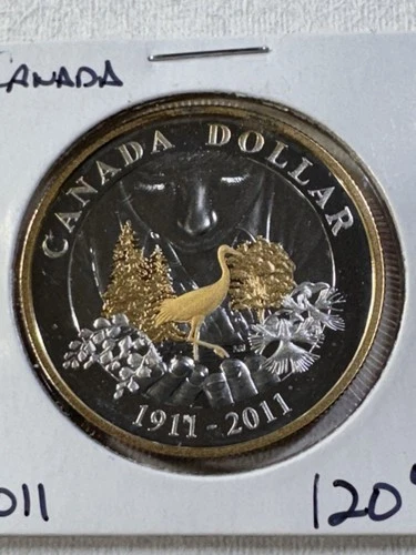 2011 Canada $1 Parks Canada Silver Coin with Select Gilding