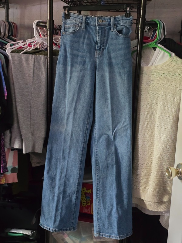 Acid Washed Jeans Size Xxs In Women Wide Legged