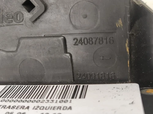 24087816 Cerradura Puerta Trasera Izquierda para PEUGEOT 207 Sport 2010 2331001 - Imagen 2 de 9