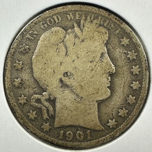 1901 50C Barber Half Dollar (89194)