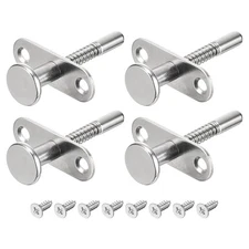 4Pcs Plunger Latches 6.5x55mm/0.26x2.17" Steel Spring-Loaded Bolt Plunger Latch