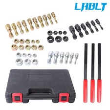 49pcs Thread Chaser Set Unc Unf Metric Thread Restorer Tool Rethreading Kit