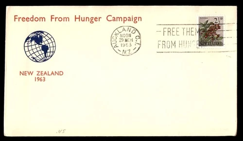 Mayfairstamps New Zealand 1963 Auckland Freedom From Hunger Cover aaw_64623