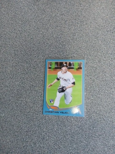 Christian Yelich 2013 Topps Update Blue Rookie Card #US 290 A1
