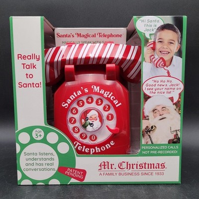 Mr. Christmas Candy Cane Santa s Interactive Magical Telephone Brand New In Box