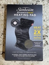 Sunbeam Advanced Heat Heating Pad 4 Heat Settings King Size BRAND new