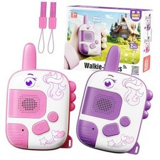 Unicorn Walkie Talkies for Kids Ages 3-9 - 2 Pack Outdoor Unicorn-Pink Purple