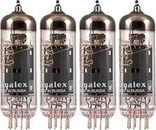 GENALEX GOLD LION N709 EL84 Matched Quad Vacuum Tubes Set Used
