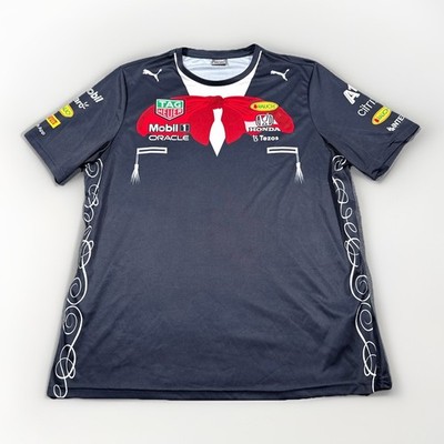 Red Bull Racing Shirt Mens XL Gray F1 Formula 1 Honda Sponsors Puma 2021